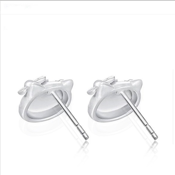 Hello Kitty Sterling Silver Stud Earrings - Picture 5 of 7